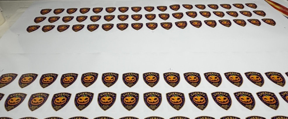 Miami County Sheriff gold star badge stickers