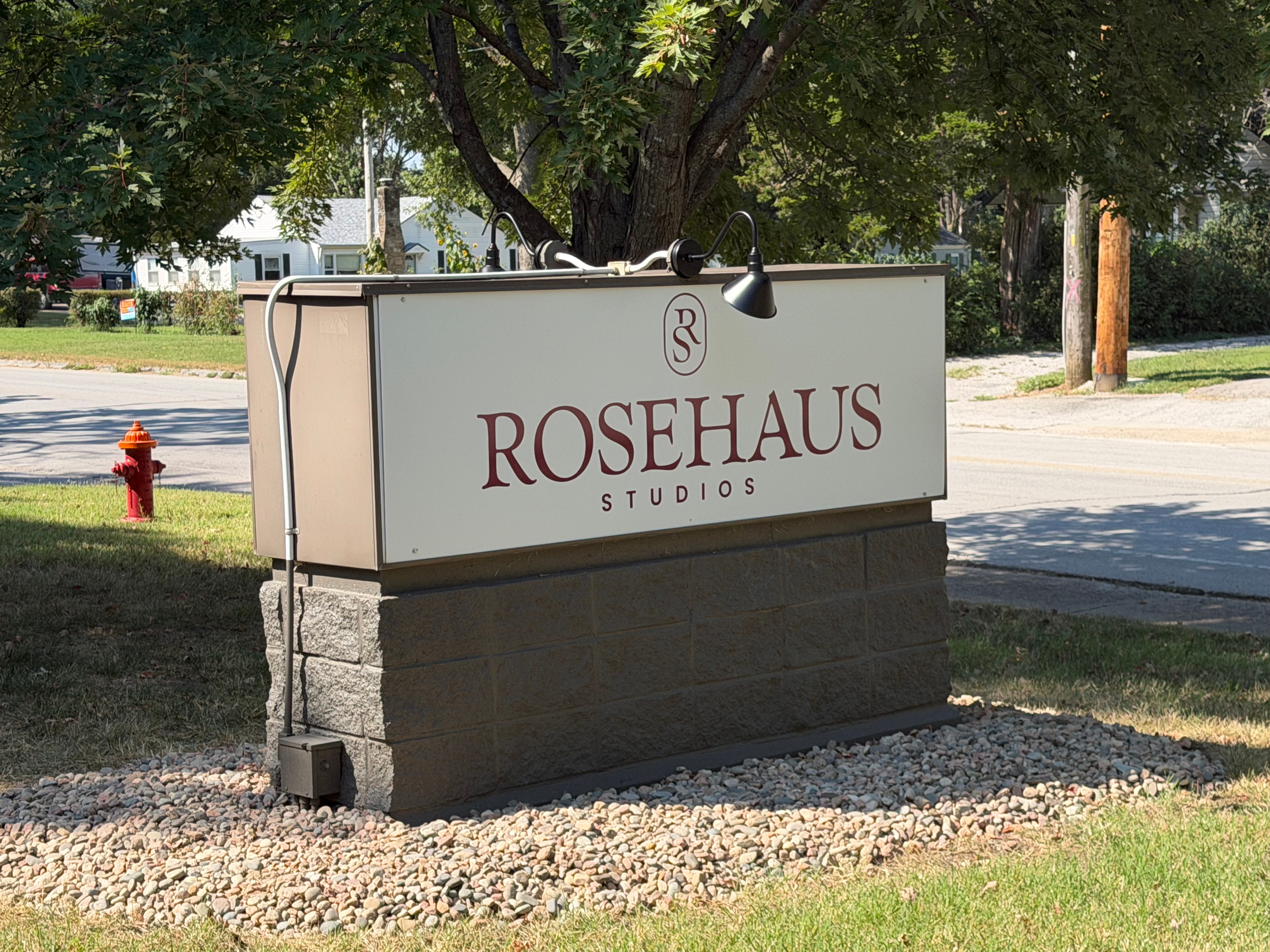 Rosehaus Studios — Illuminated Monument Sign
