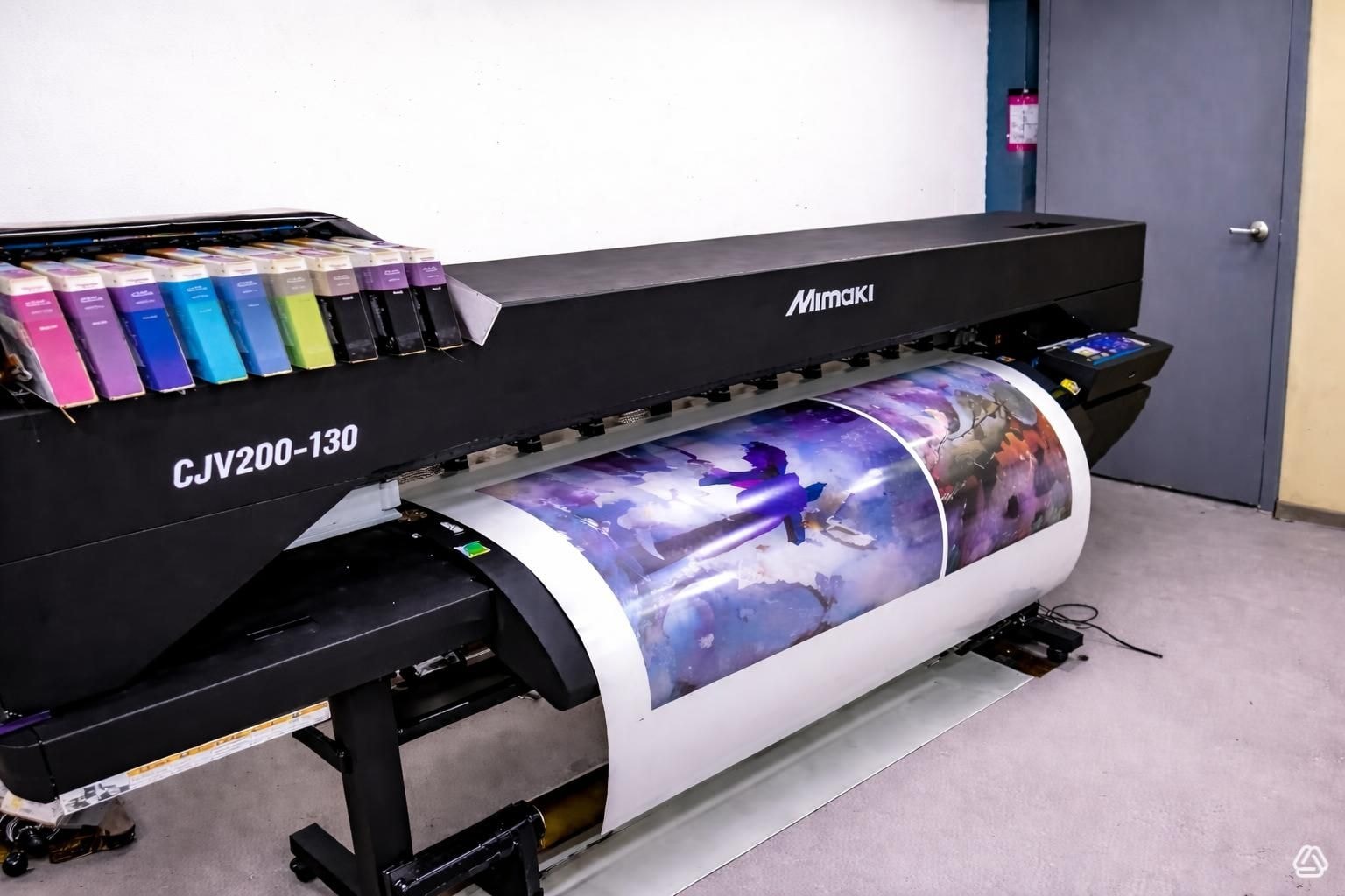 Large format printing on Mimaki wide-format printer
